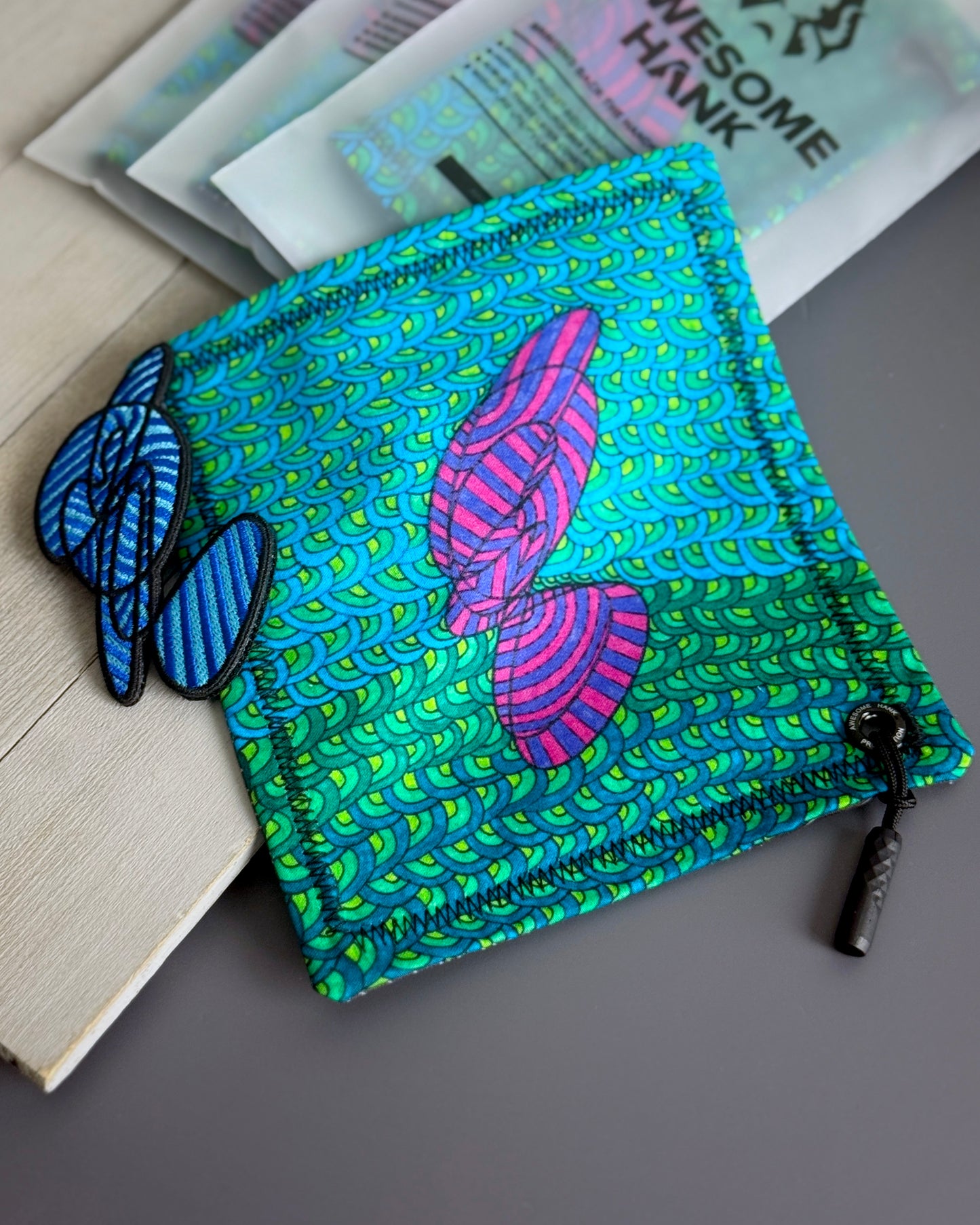 ABSTRACT HANDKERCHIEF + PATCH + ARTWORK BUNDLE