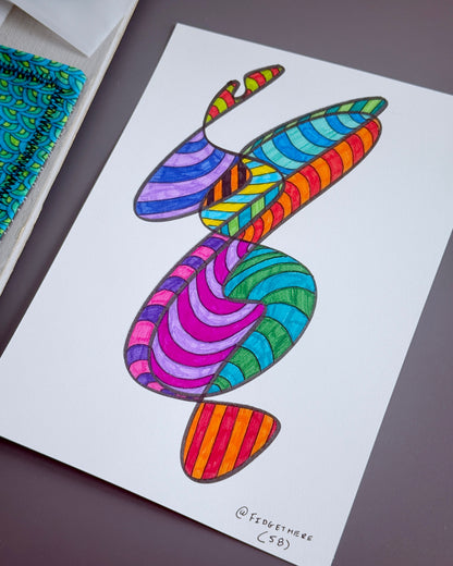 ABSTRACT HANDKERCHIEF + PATCH + ARTWORK BUNDLE