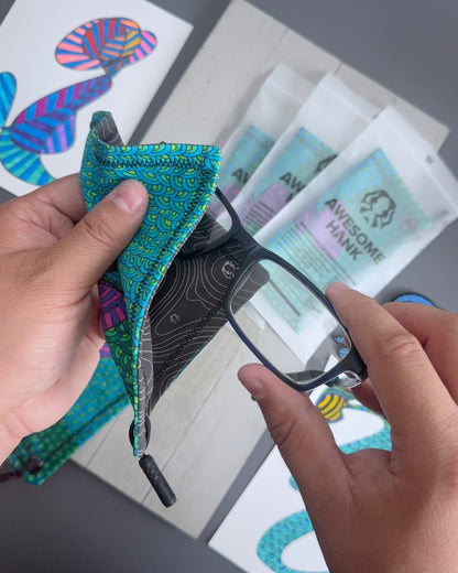 ABSTRACT HANDKERCHIEF + PATCH + ARTWORK BUNDLE