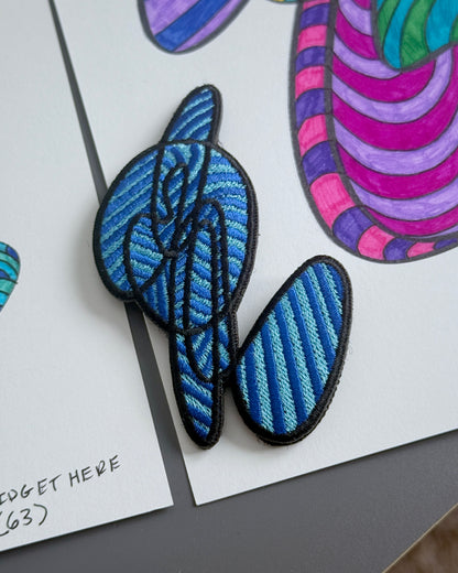 ABSTRACT HANDKERCHIEF + PATCH + ARTWORK BUNDLE