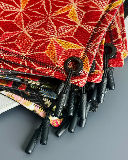 ECRU ASANOHA RED HANDKERCHIEF (HUSKY)