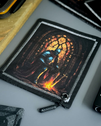 STAINED GLASS BONFIRE HANDKERCHIEF (MINI)