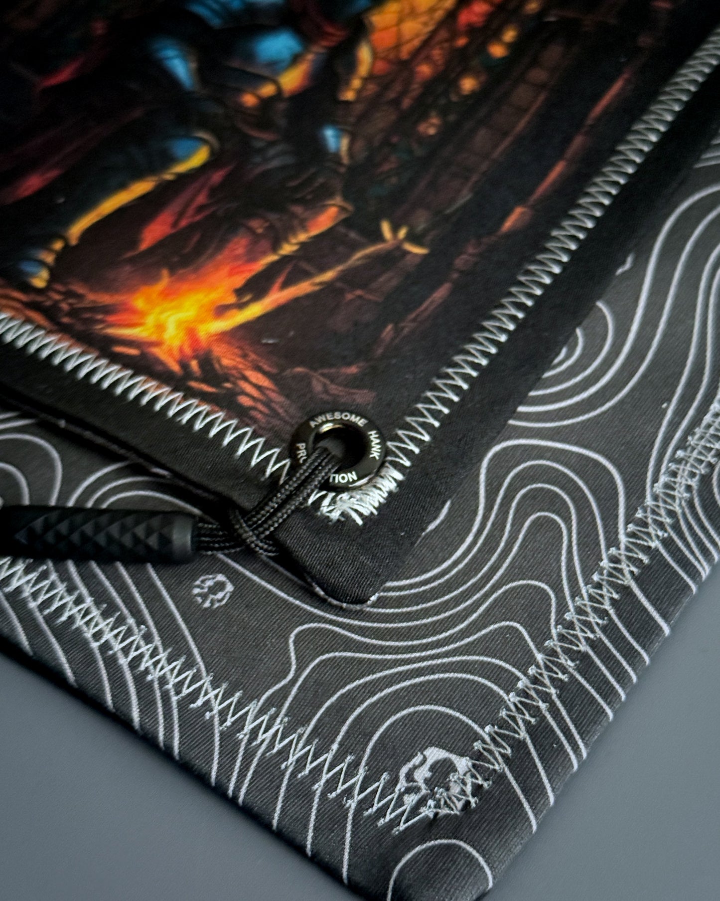 STAINED GLASS BONFIRE HANDKERCHIEF (MINI)