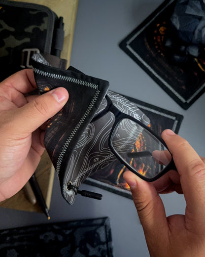 STAINED GLASS BONFIRE HANDKERCHIEF (MINI)