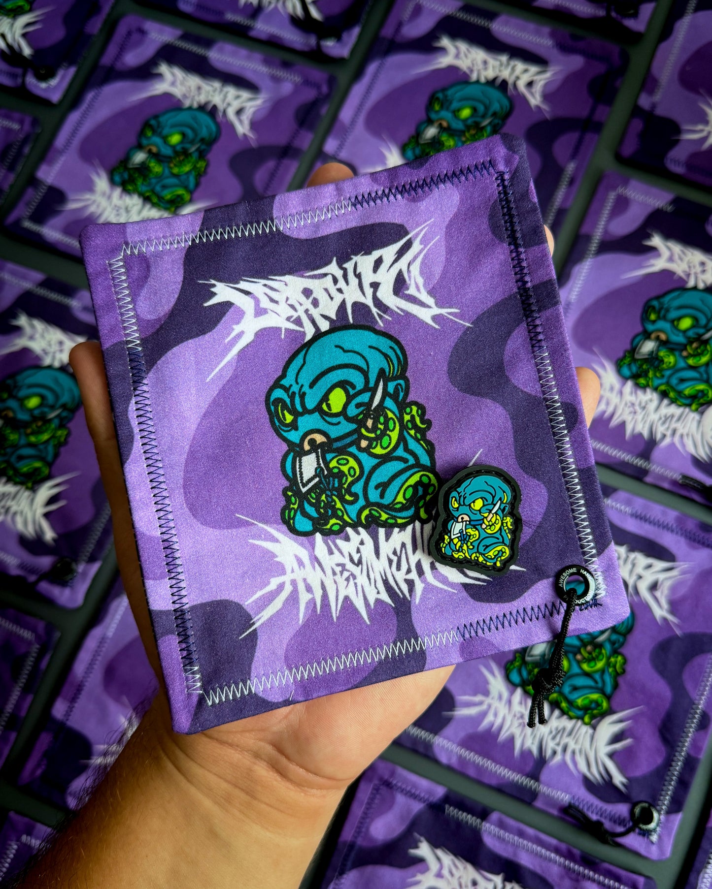 AWESOME KRAKEN HANDKERCHIEF + PATCH PACK (MINI)