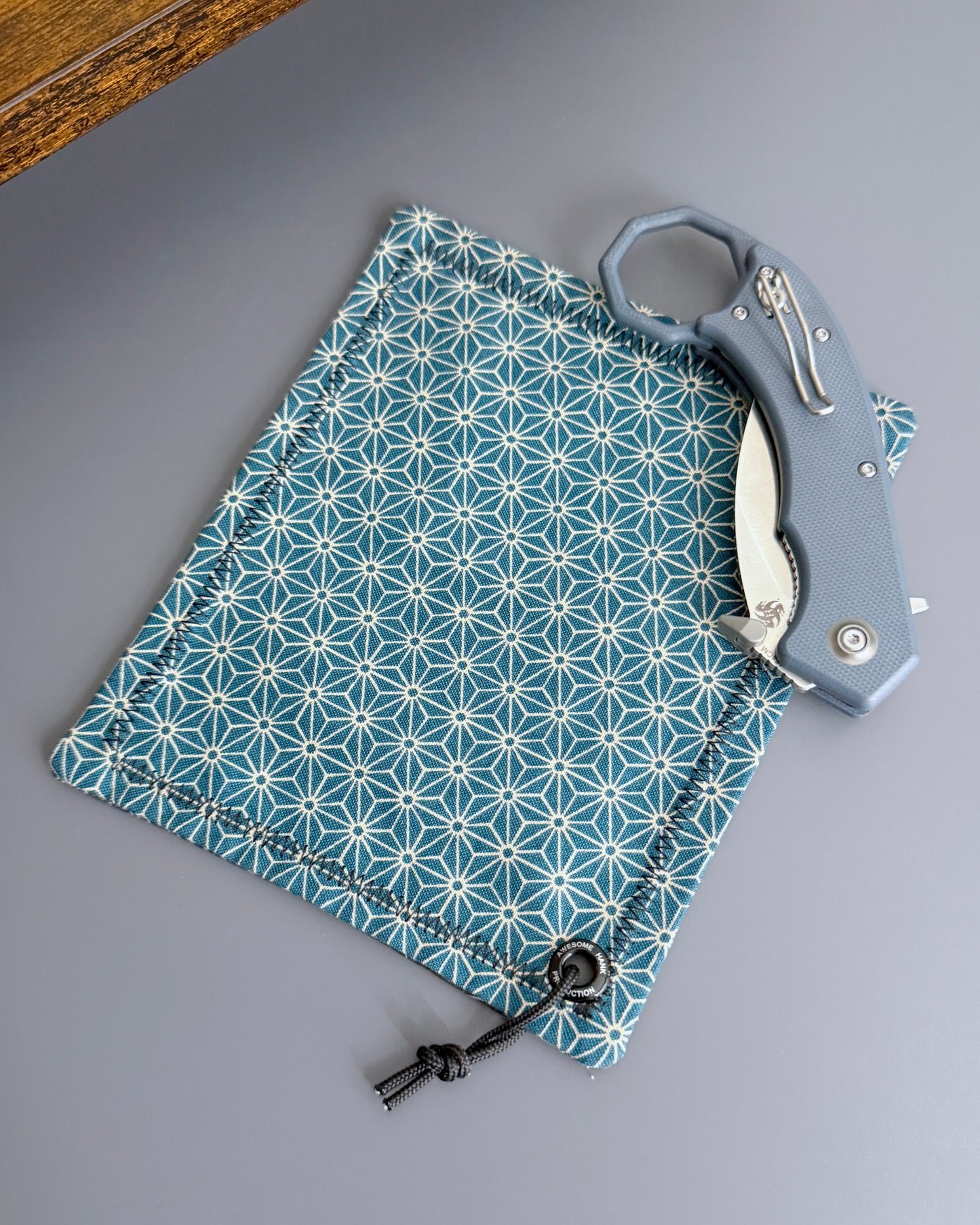 TEAL ASANOHA HANDKERCHIEF (AHP)