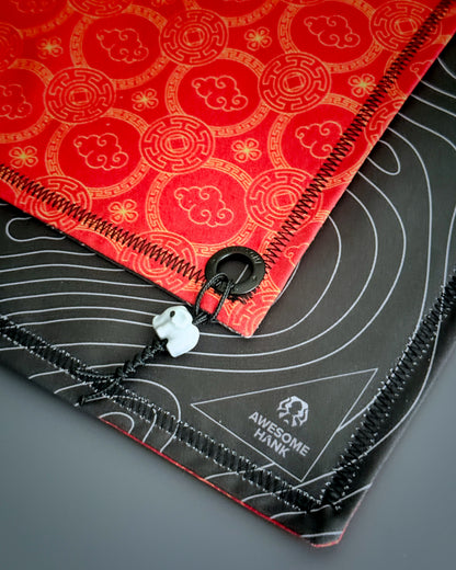 RED FORTUNE ELEPHANT HANDKERCHIEF (XL) - EDC HANK