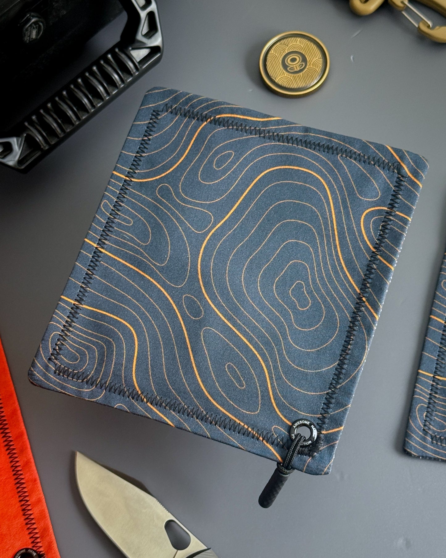 SLATE TOPO HANDKERCHIEF (MINI)