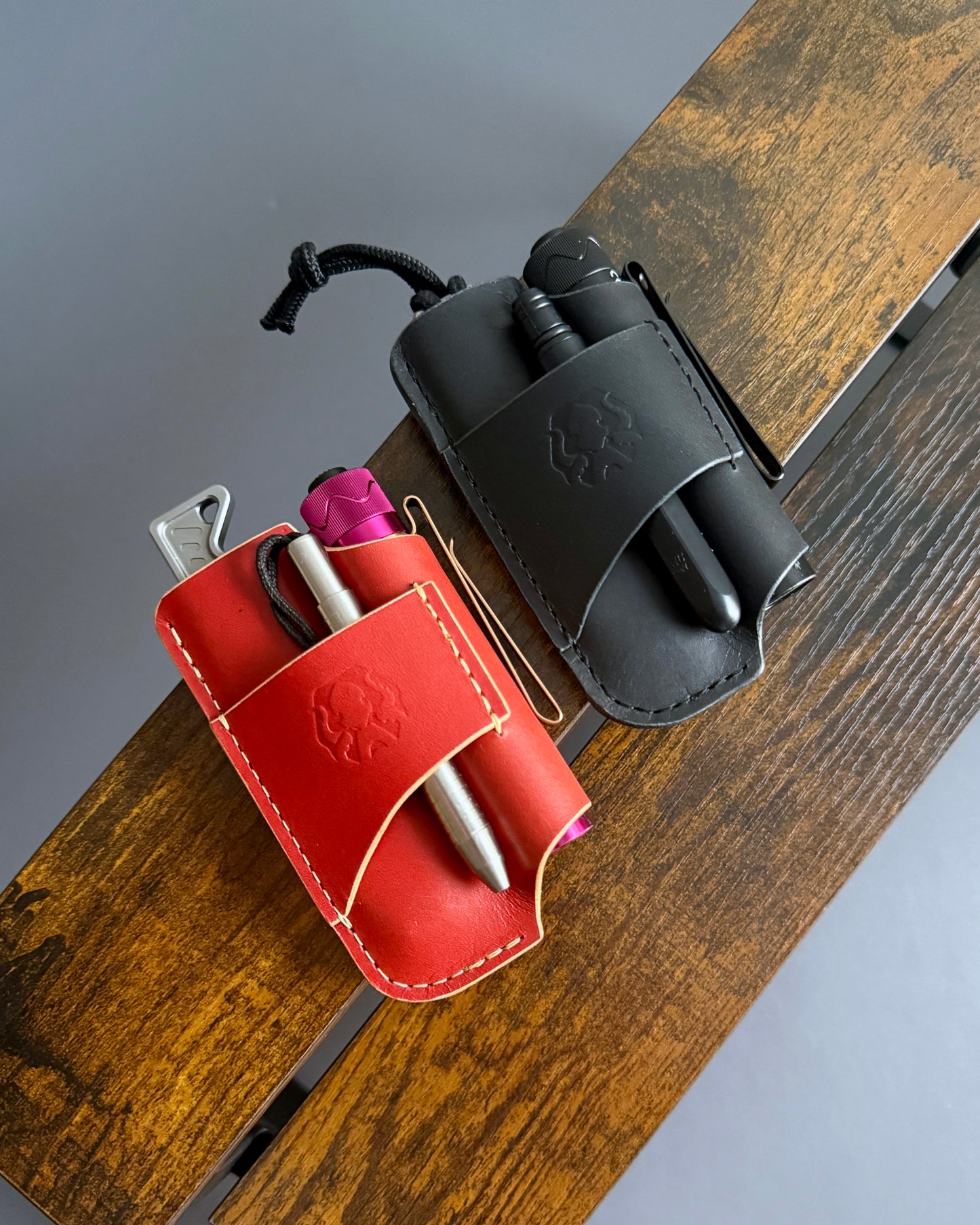 FENRIR POCKET LEATHER ORGANIZER (RED)