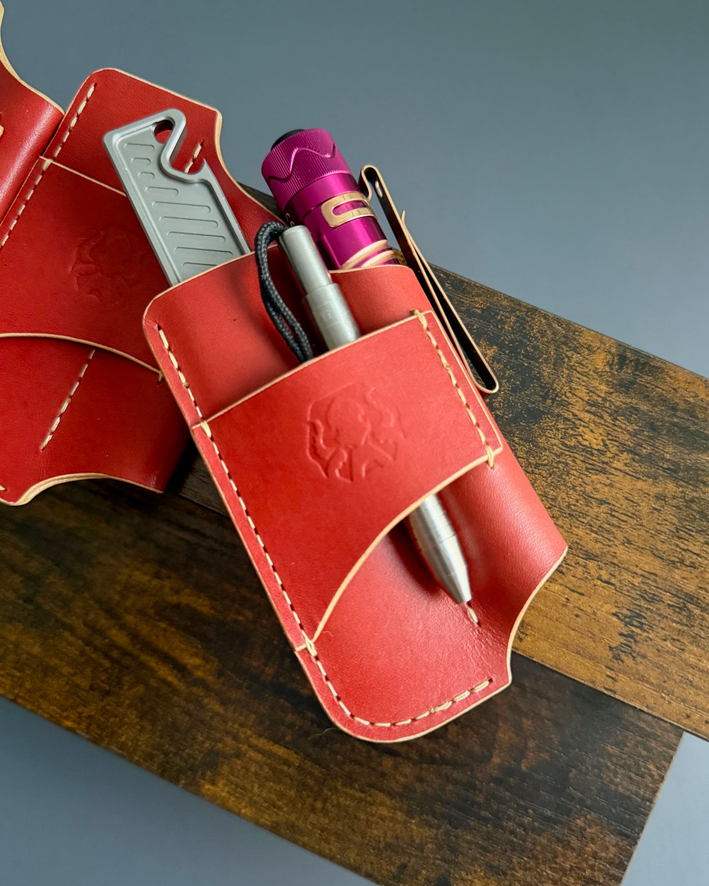 FENRIR POCKET LEATHER ORGANIZER (RED)