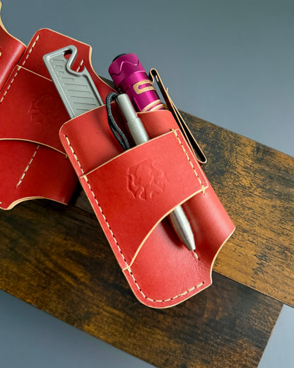 FENRIR POCKET LEATHER ORGANIZER (RED)