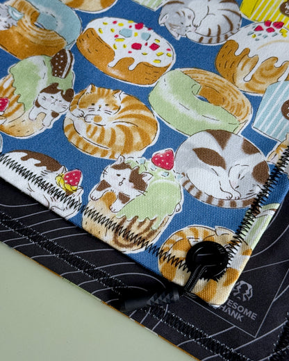 DONUT CAT HANDKERCHIEF (HUSKY) - EDC HANK