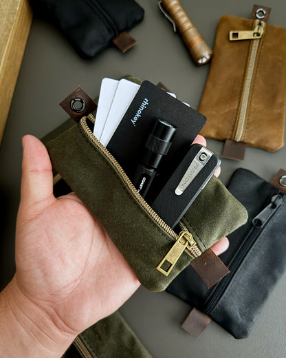 RIVER WAXED CANVAS CADDY ORGANIZER  - SMALL (MULTIPLE COLORS)