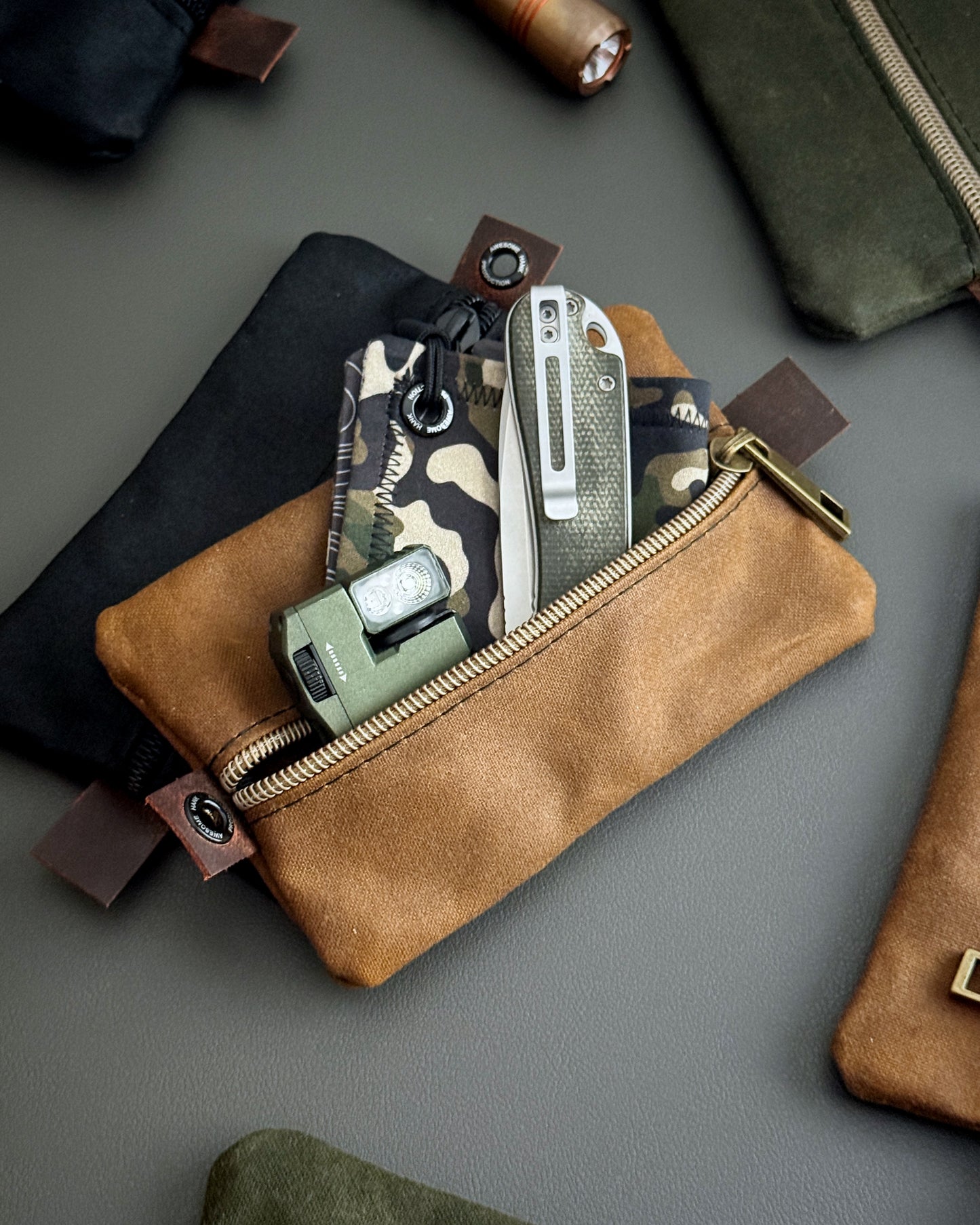 RIVER WAXED CANVAS CADDY ORGANIZER  - SMALL (MULTIPLE COLORS)