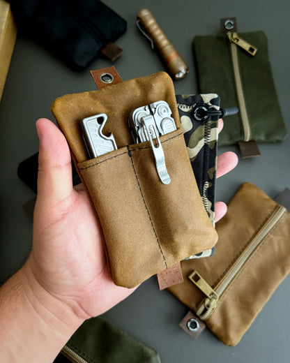 RIVER WAXED CANVAS CADDY ORGANIZER  - SMALL (MULTIPLE COLORS)