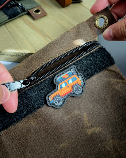ALPINE WAXED CANVAS FLAT-LAY POUCH - LARGE (MULTIPLE COLORS)