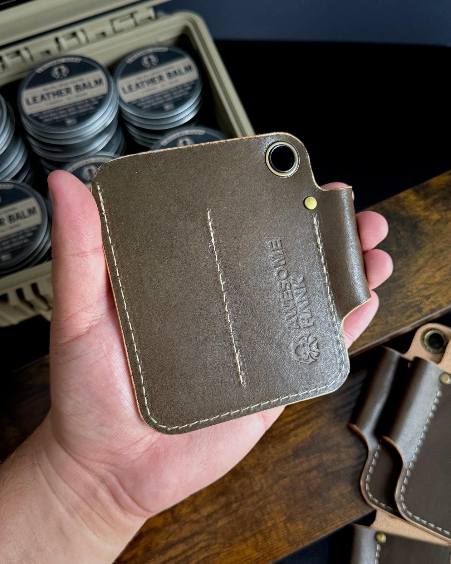KRAKEN LEATHER CADDY (CACTUS)
