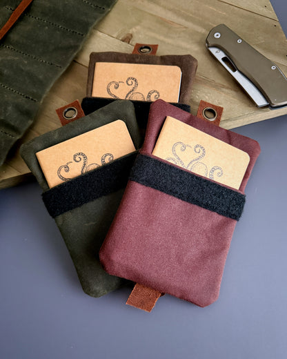 RIVER WAXED CANVAS CADDY ORGANIZER - LARGE W/ CRAFT NOTEBOOK (MULTIPLE COLORS)