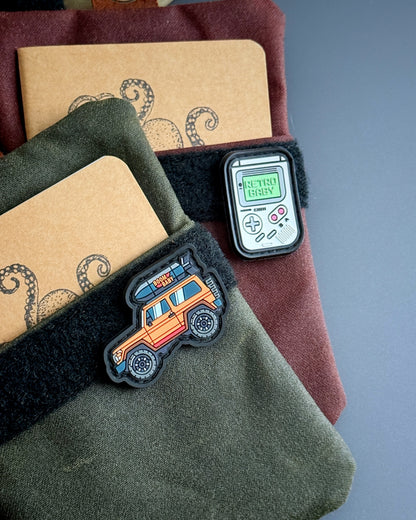 RIVER WAXED CANVAS CADDY ORGANIZER - LARGE W/ CRAFT NOTEBOOK (MULTIPLE COLORS)