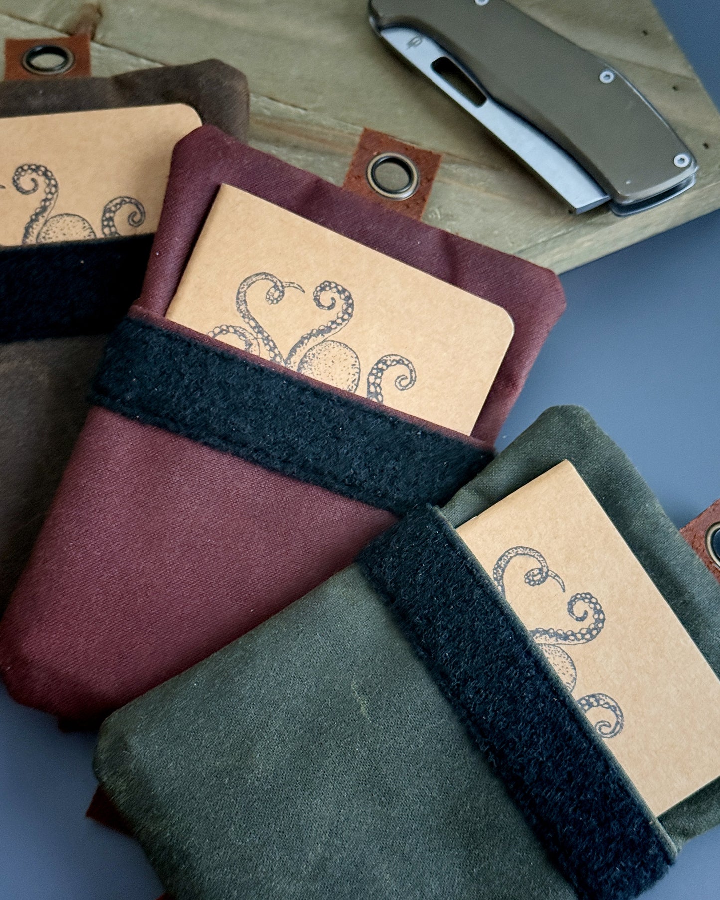 RIVER WAXED CANVAS CADDY ORGANIZER - LARGE W/ CRAFT NOTEBOOK (MULTIPLE COLORS)