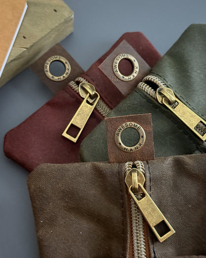 RIVER WAXED CANVAS CADDY ORGANIZER - LARGE W/ CRAFT NOTEBOOK (MULTIPLE COLORS)