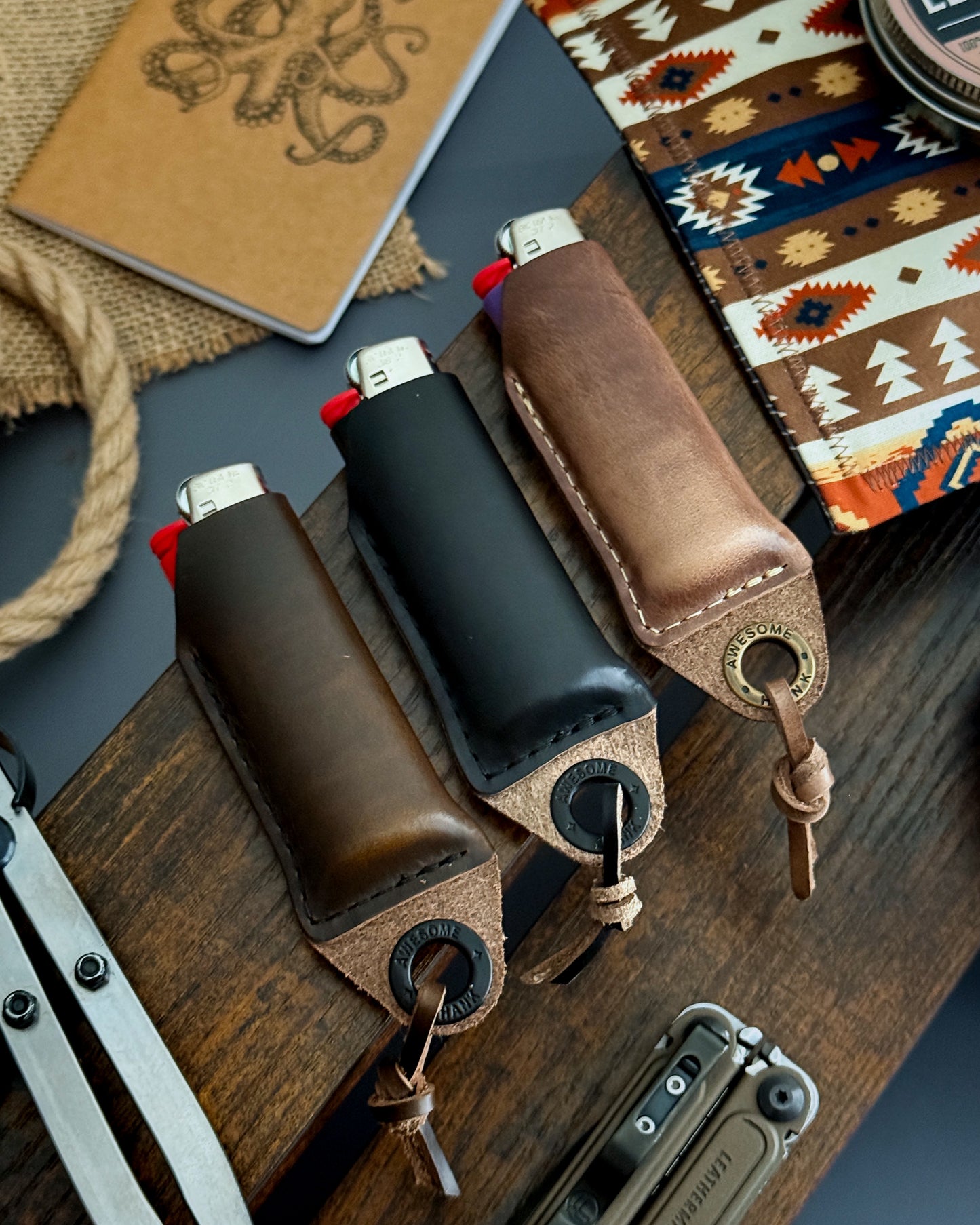 LIGHTER JACKET - HORWEEN LEATHER (MULTIPLE COLORS)