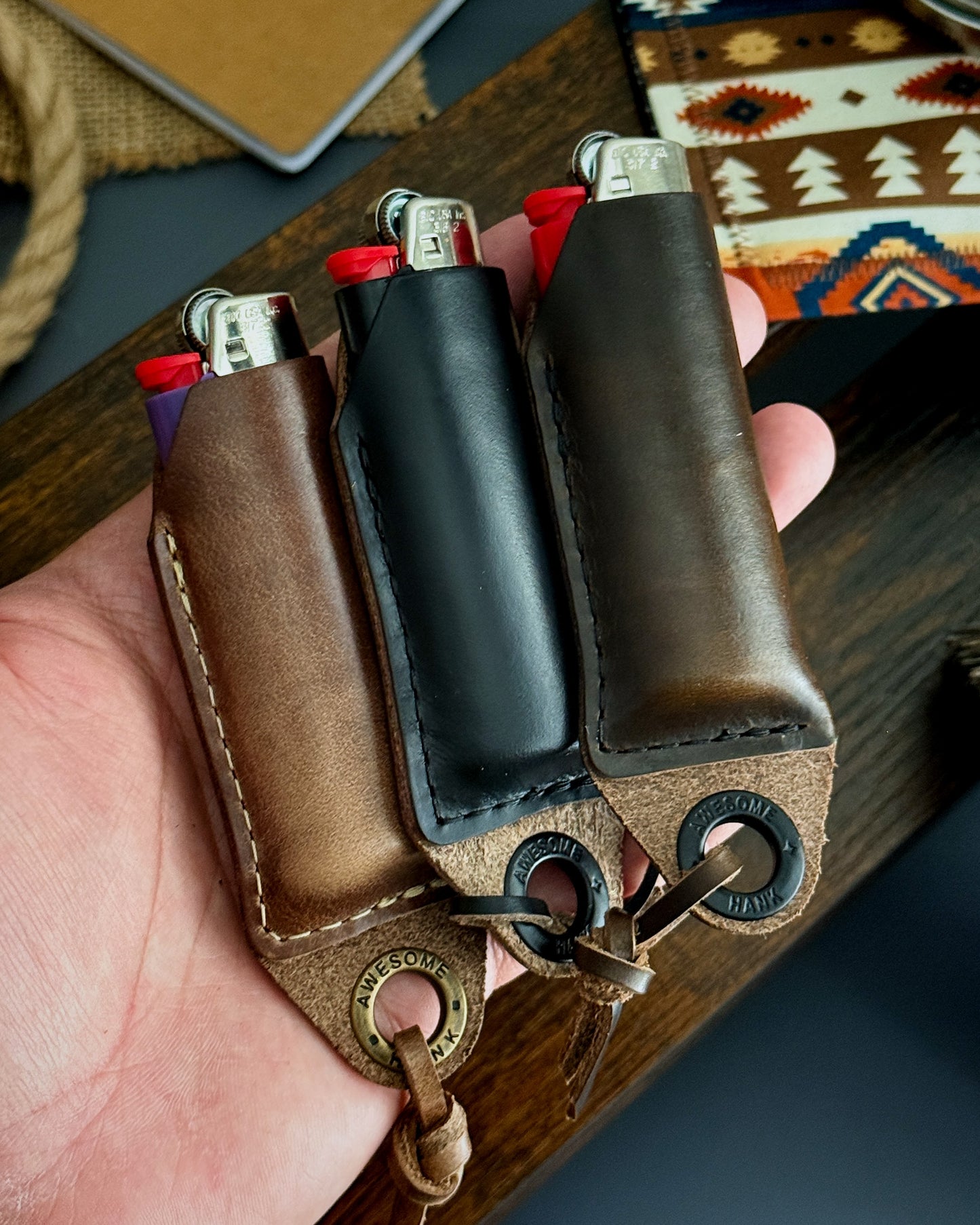 LIGHTER JACKET - HORWEEN LEATHER (MULTIPLE COLORS)