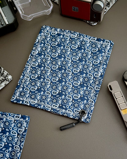 INDIGO PAISLEY HANDKERCHIEF (MINI) - EDC HANK