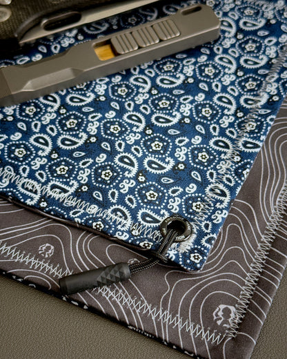 INDIGO PAISLEY HANDKERCHIEF (MINI) - EDC HANK