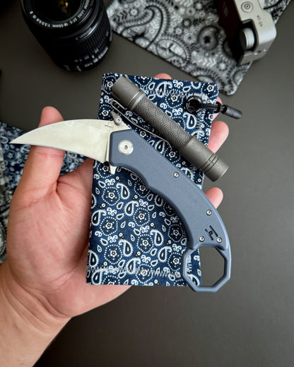 INDIGO PAISLEY HANDKERCHIEF (MINI) - EDC HANK