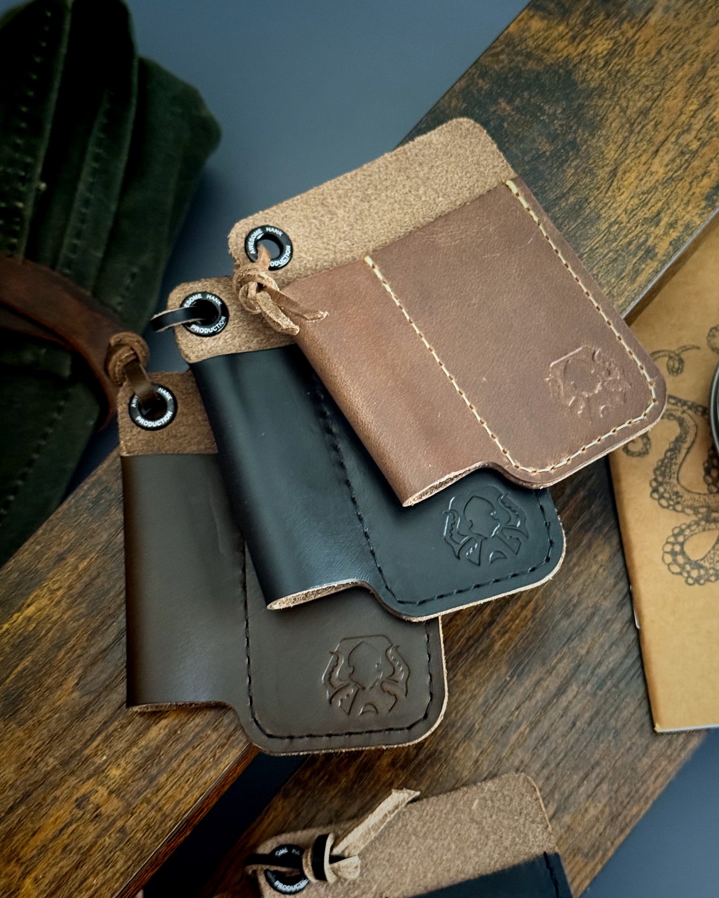 MICRO CADDY - HORWEEN LEATHER (MULTIPLE COLORS)