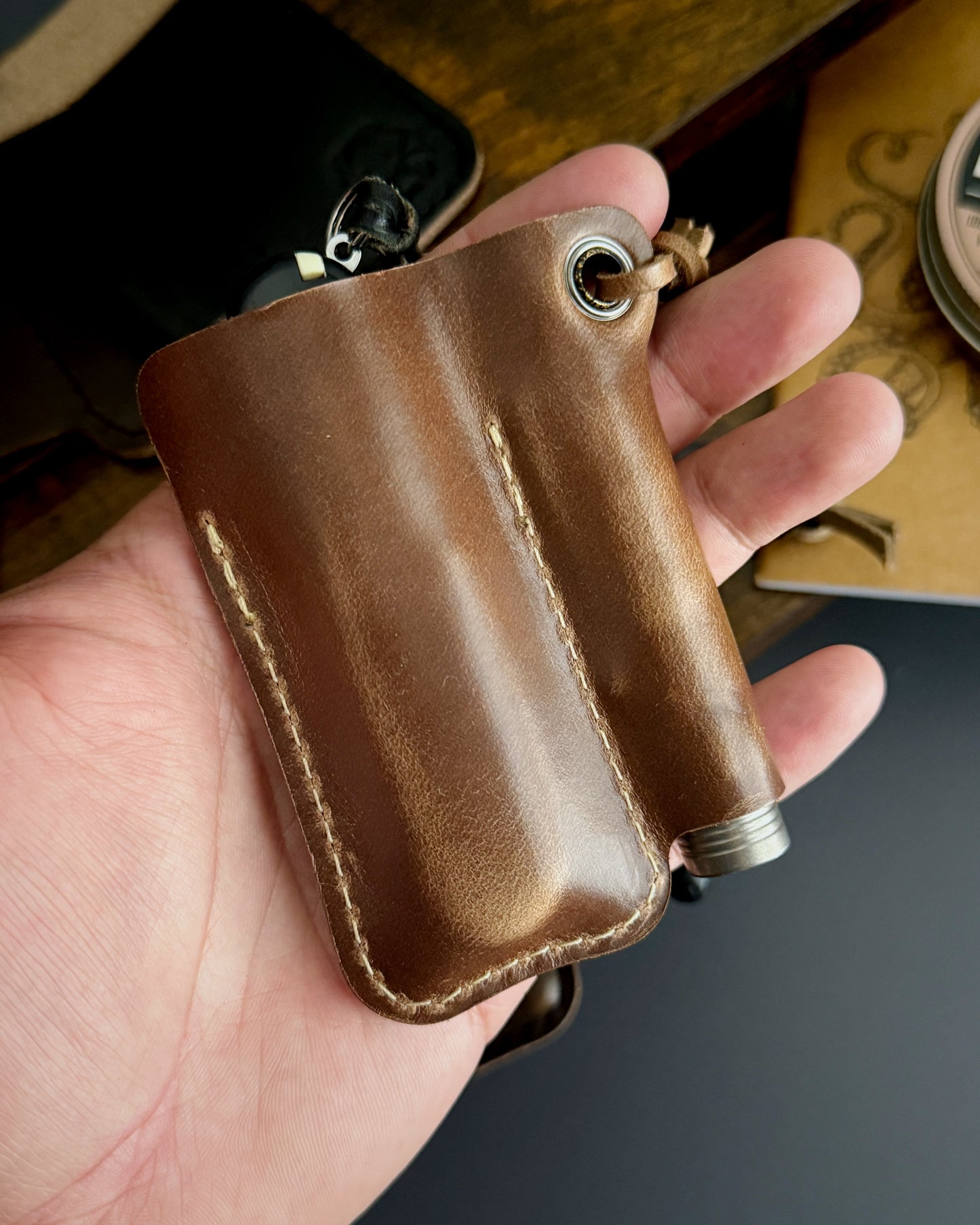 MICRO CADDY - HORWEEN LEATHER (MULTIPLE COLORS)
