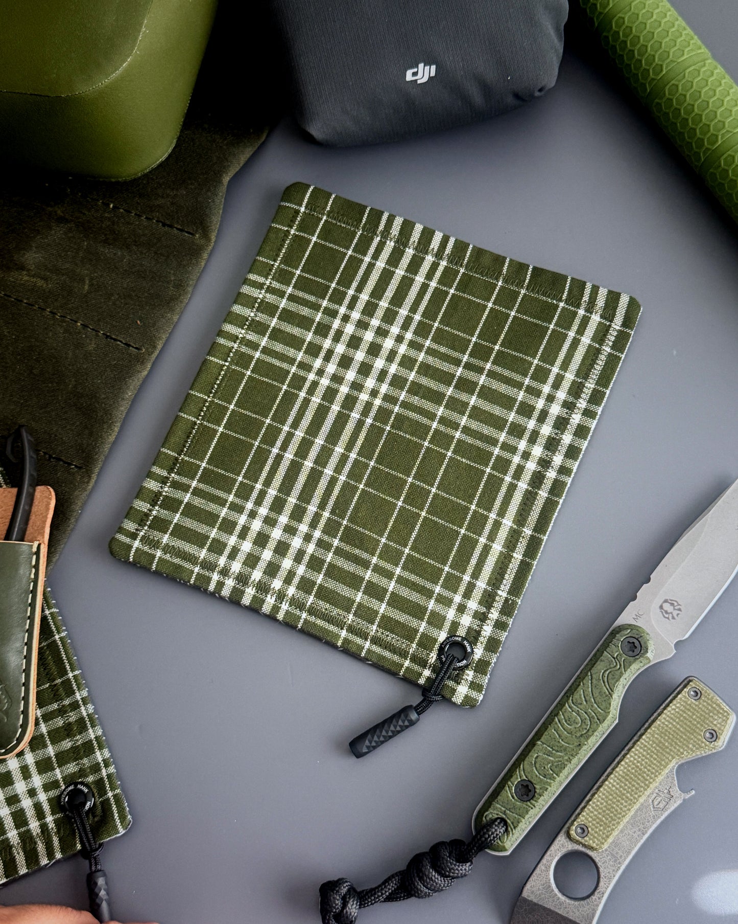 MOSSY PLAID HANDKERCHIEF (MINI) - EDC HANK