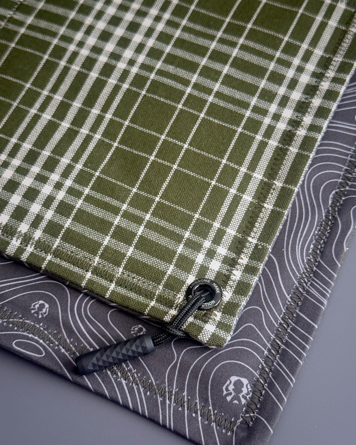 MOSSY PLAID HANDKERCHIEF (MINI) - EDC HANK
