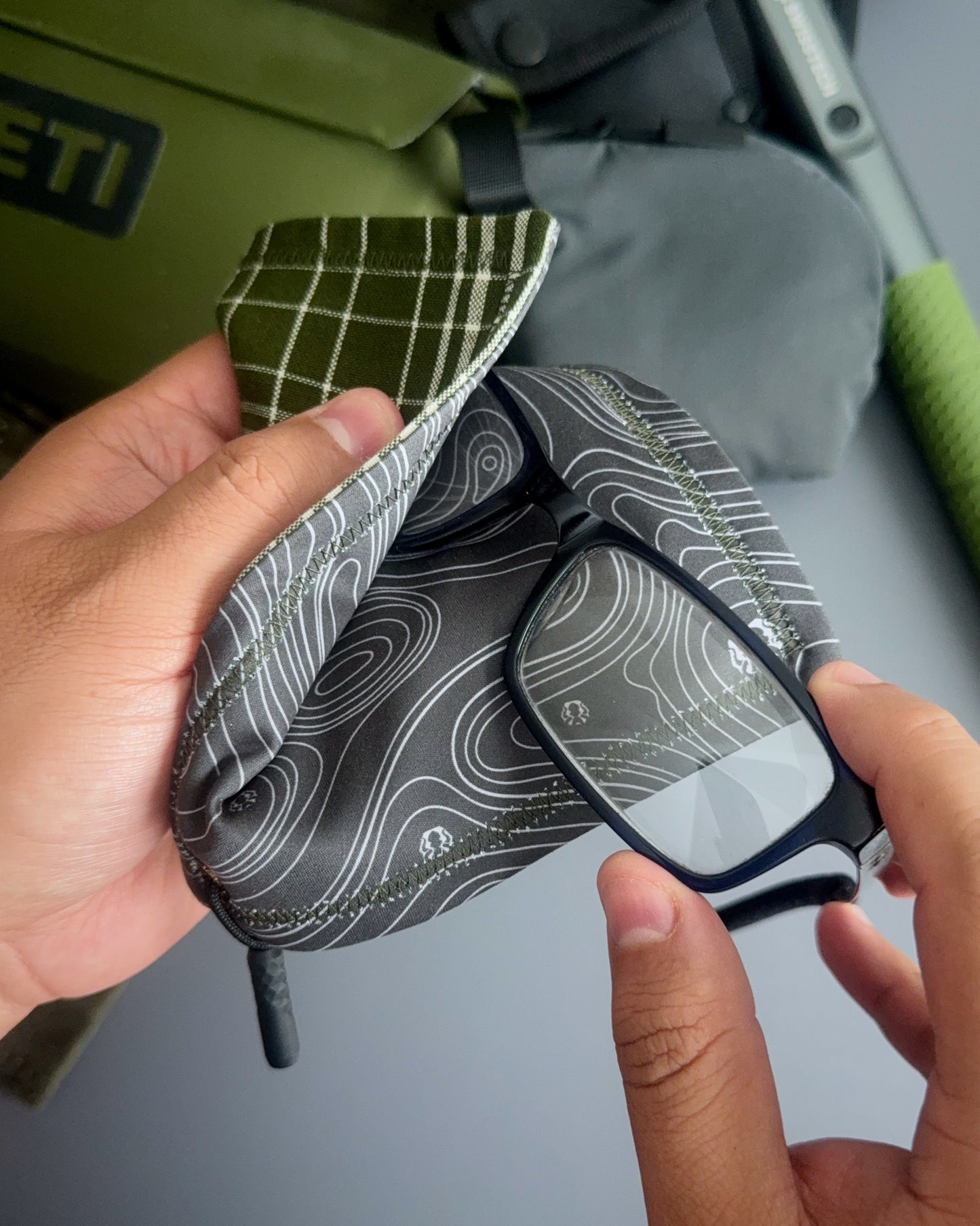 MOSSY PLAID HANDKERCHIEF (MINI) - EDC HANK