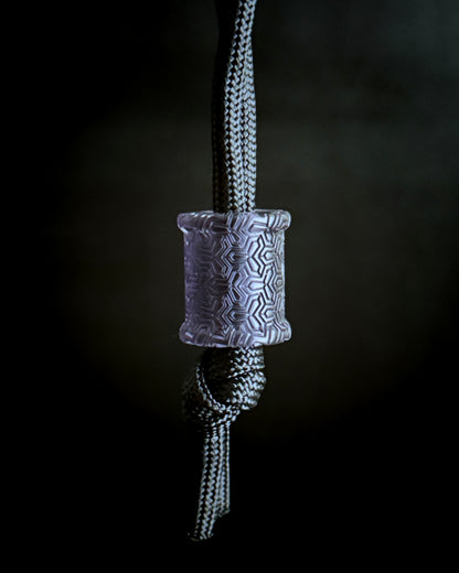 SMOKEY TRIAD BARREL BEAD
