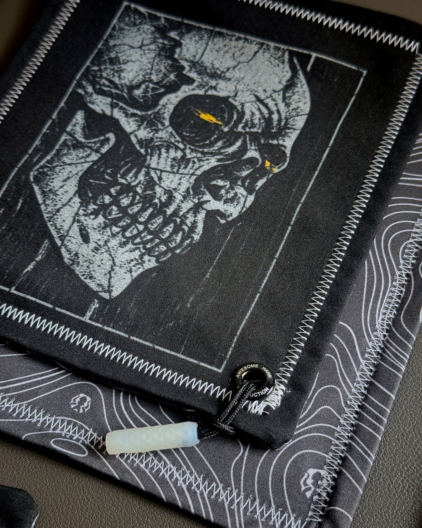 GRIM SKULL HANDKERCHIEF (MINI) - EDC HANK