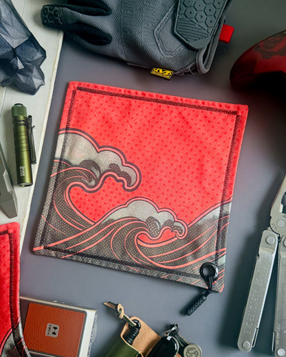 RED WAVE HANDKERCHIEF (XL) - EDC HANK