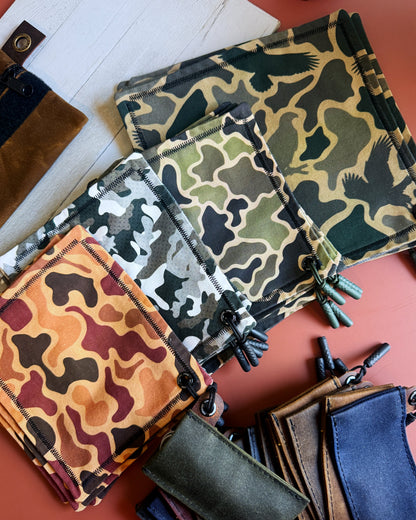 GRAYSCALE CAMO HANDKERCHIEF (MINI) - EDC HANK