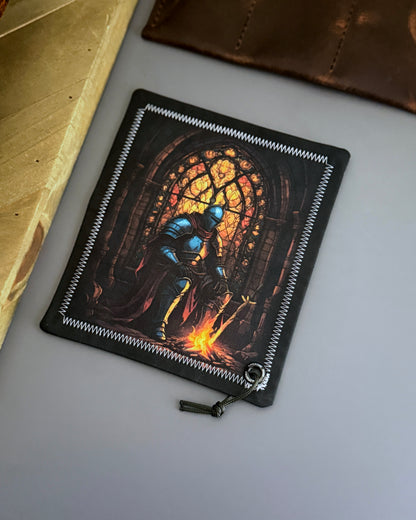STAINED GLASS BONFIRE HANDKERCHIEF