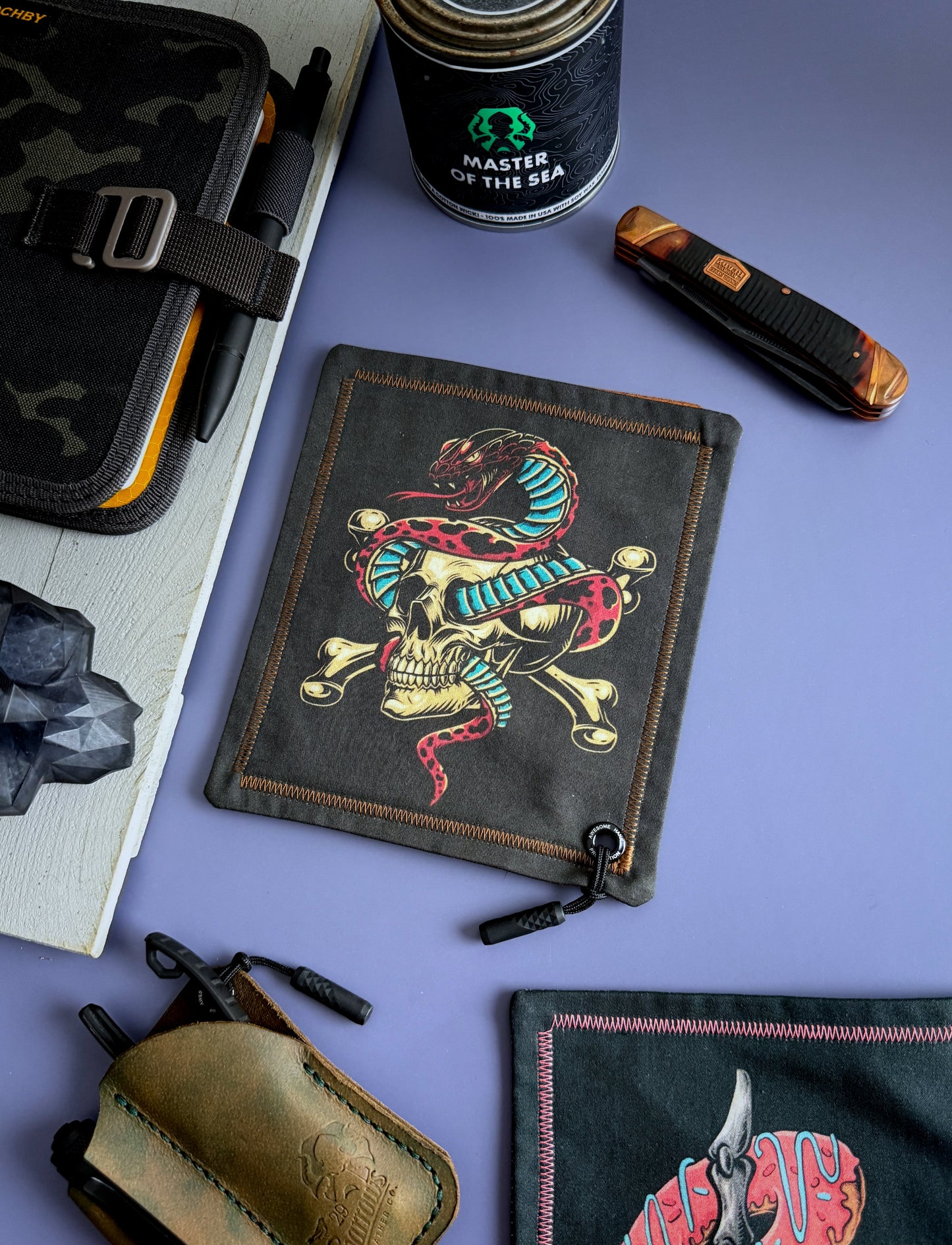 COBRA SKULL HANDKERCHIEF (MINI) - EDC HANK