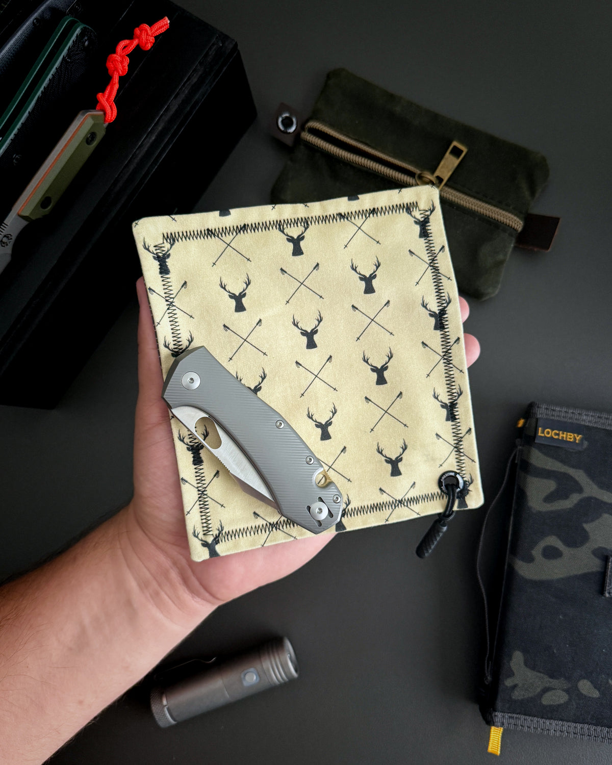 ANTLERS HANDKERCHIEF (MINI) - EDC HANK