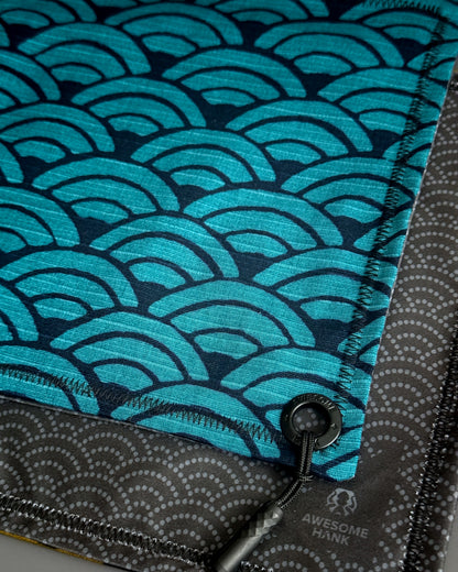 OONAMI TEAL WAVE HANDKERCHIEF (XL) - EDC HANK