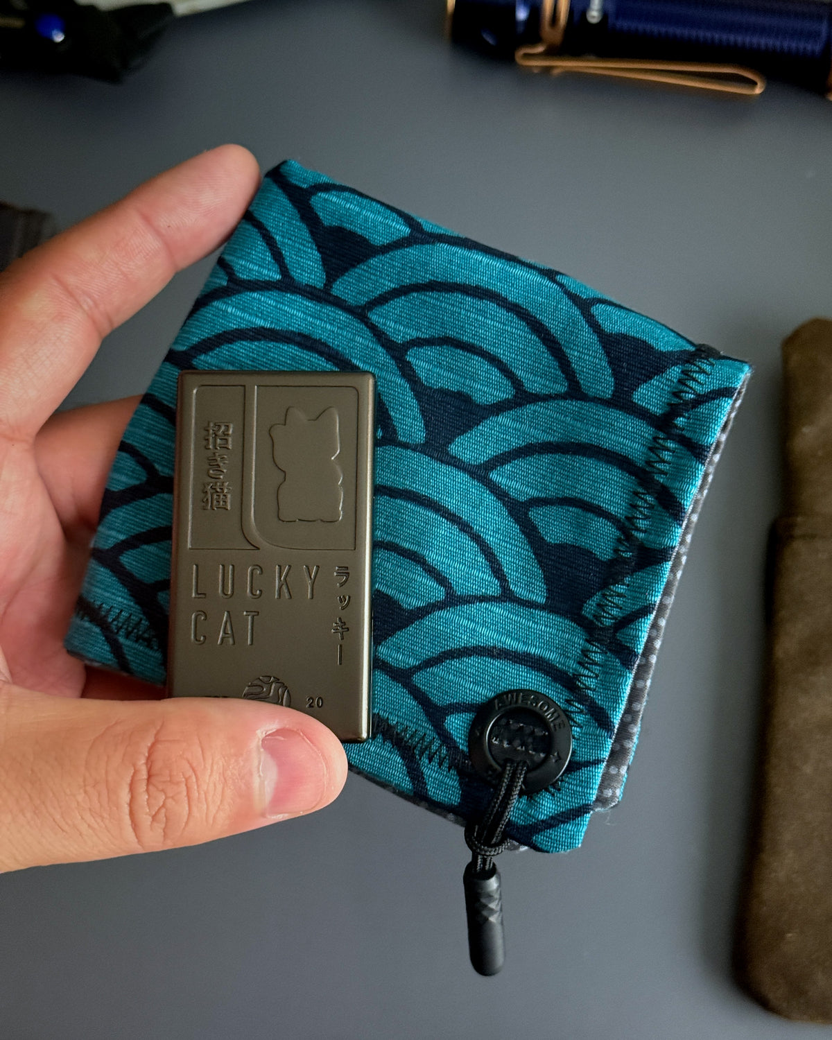 OONAMI TEAL WAVE HANDKERCHIEF (XL) - EDC HANK