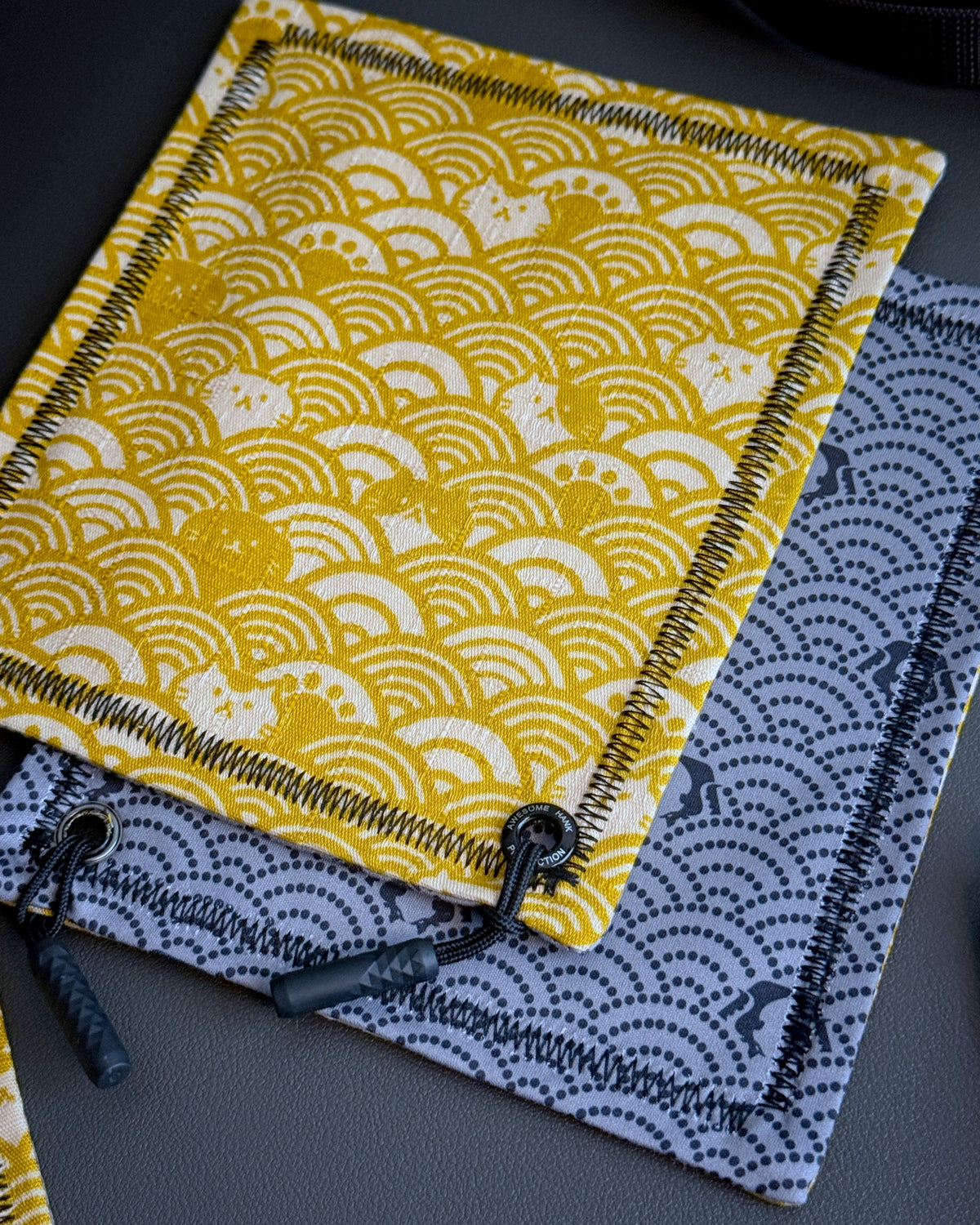 CAT WAVES YELLOW HANDKERCHIEF (MINI) - EDC HANK