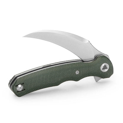 TRIVISA LACERTA GREEN MICARTA 14C28N (3.34" STONEWASH)