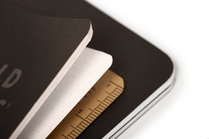 FIELD NOTES PITCH BLACK NOTE BOOKS 2-PACK (DOT OR RULED)