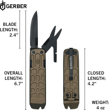 GERBER LOCKDOWN SLIM PRY MULTI-TOOL BURNT BRONZE