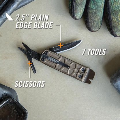 GERBER LOCKDOWN SLIM PRY MULTI-TOOL BURNT BRONZE