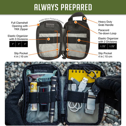 MAXPEDITION MICRO POCKET ORGANIZER (MULTIPLE COLORS)